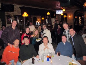 Revelers enjoy the Guild’s holiday party at Buck Bradley’s.