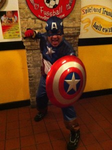 Guild members and their guests enjoy dinner and celebrate Halloween — some more festively than others — at the Guild’s party at the Old German Beer Hall.